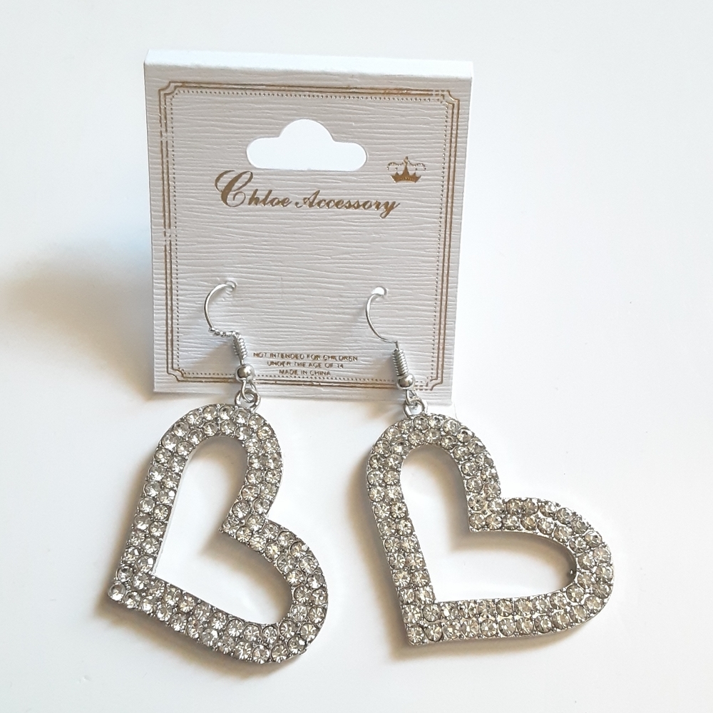 Chloe Accessory Heart Dangle Earrings